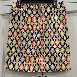 Donna Degnan Skirt Size 8. Modern contemporary edgy chic. geometric design